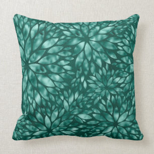 Jade/Green Shimmering Dahlia Pillow Kussen