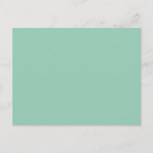 Jade Green Solid Color Briefkaart