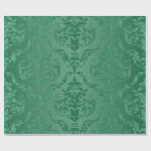 Jade Green  Style Damask Cadeaupapier (Vlak)