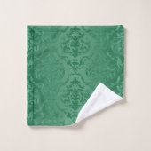 Jade Green Style Damask-wasset Bad Handdoek (Wasdoekje)