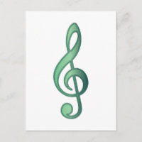 Jade Green Treble Clef