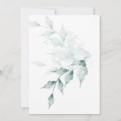 Jade Green Waterverf Couple's Baby shower Kaart (Achterkant)