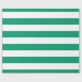 Jade Green, Wit XL Stripes Patroon Cadeaupapier (Vlak)
