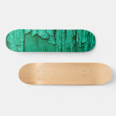 Jade green wood skateboard. persoonlijk skateboard (Horizontaal)