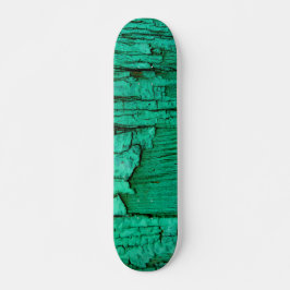 Jade green wood skateboard. persoonlijk skateboard