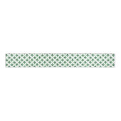 Jade Green Zee Turtle Mosaic Design Grosgrain Lint (Voorkant)