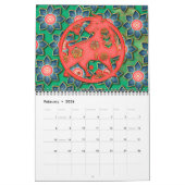 Jade Groen Rood Goud Chinese Zodiac Signs Nieuwjaa Kalender (Feb 2026)