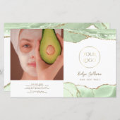 Jade groene agaat bifold brochure (Voorkant / Achterkant)