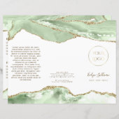 Jade groene agaat brochure (Voorkant / Achterkant)