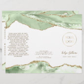 Jade groene agaat brochure (Voorkant / Achterkant)