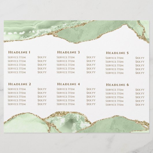 Jade groene agaat brochure (Achterkant)