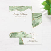 Jade groene agaat sieraden display kaart (Bureau)