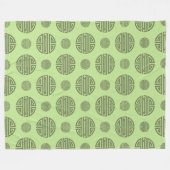 Jade Groene Chinese Shou Levensduur Karakter Fleece Deken (Voorkant (Horizontaal))
