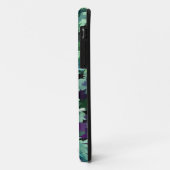 Jade Groene en Paarse Camouflagepatroon Case-Mate iPhone Case (Achterkant/links)