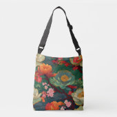 Jade groene Kimono patroon geïnspireerd Japanse st Crossbody Tas (Voorkant)