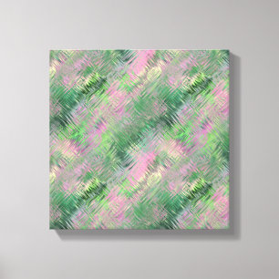 Jade Groene Kristal Gel Patroon Canvas Afdruk
