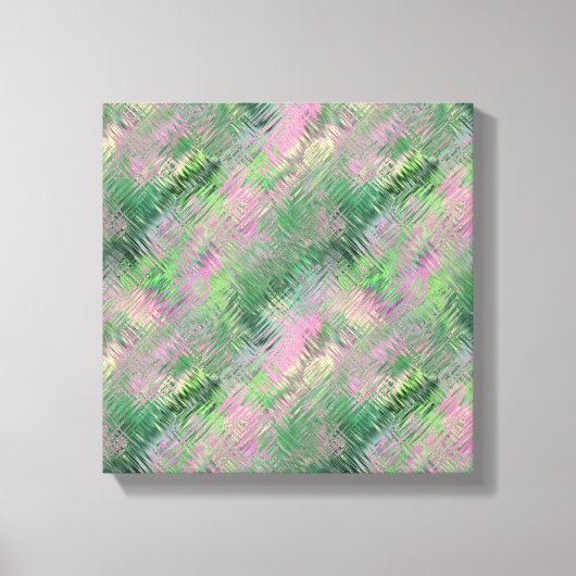 Jade Groene Kristal Gel Patroon Canvas Afdruk (Voorkant)