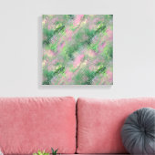 Jade Groene Kristal Gel Patroon Canvas Afdruk (Insitu (Woonkamer))