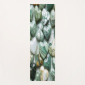 Jade Groene Marmeren Hart Cluster Yoga Mat (Voorkant)