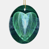 Jade Heart Keramisch Ornament (Rechts)
