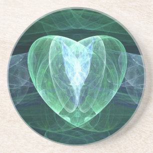 Jade Heart Zandsteen Onderzetter