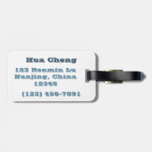 Jade Journeyman Bagagelabel (Achterkant horizontaal)