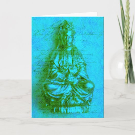 Jade Kwan Yin card Kaart (Voorkant)