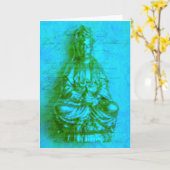 Jade Kwan Yin card Kaart (Gele Bloem)