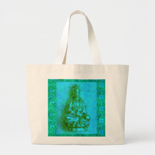 Jade Kwan Yin Grote Tote Bag (Voorkant)