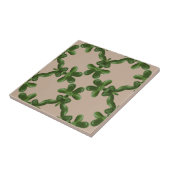 Jade Lattice in Beige Tegeltje (Zijkant)