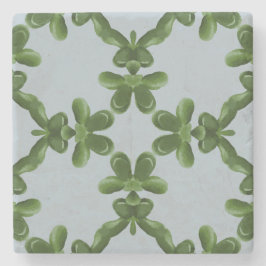 Jade Lattice in Clear Water Stenen Onderzetter