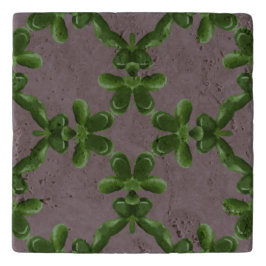 Jade Lattice in Dusty Lilac Trivet