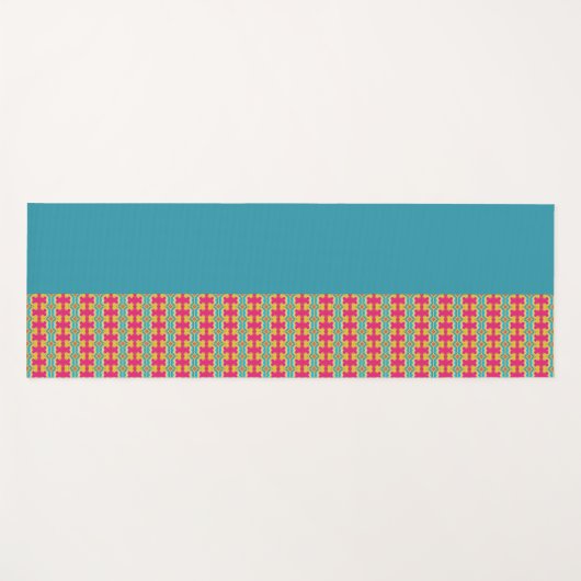 Jade met Patroon Yogamat (Voorkant (horizontaal))