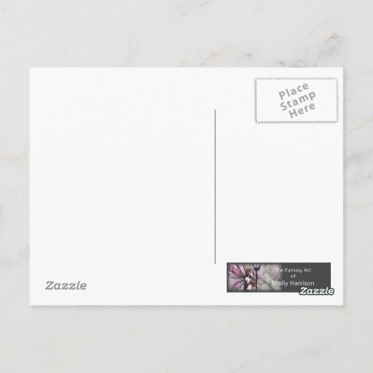 Jade Moon Zeemeermin Briefkaart (Achterkant)