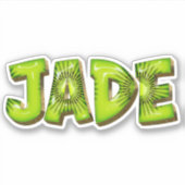 Jade Name Kiwi Design Aufkleber Sticker (Voorkant)