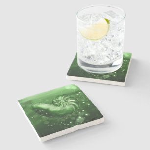 Jade Nautilus Shell Art Onderzetter