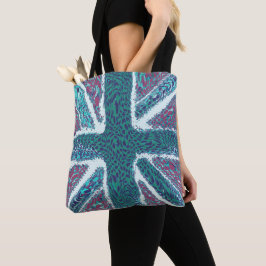 Jade Paarse Union Jack Liquid Art, Wild Animal Tote Bag