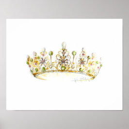 Jade Pearl Crown by Heather French Henry Poster