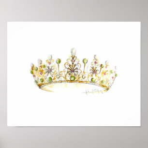 Jade Pearl Crown by Heather French Henry Poster