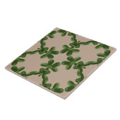 Jade rooster in Beige Tegeltje (Zijkant)