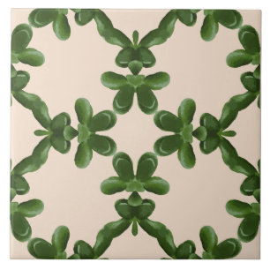 Jade rooster in Crème Tegeltje