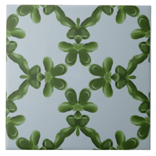Jade rooster in helder water tegeltje