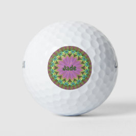 JADE ~ Roze groen fractal Design ~ Golfballen