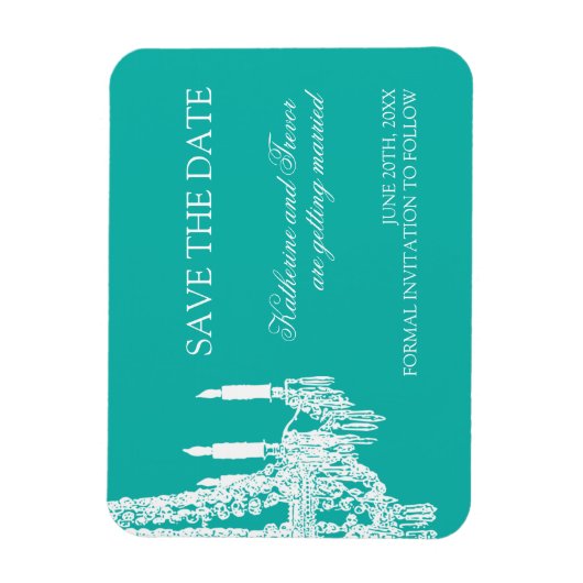 Jade Save the Date Magnets Magneet (Verticaal)