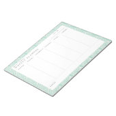 Jade Scallops Family Weekly Planner Notepad Notitieblok (Schuin)