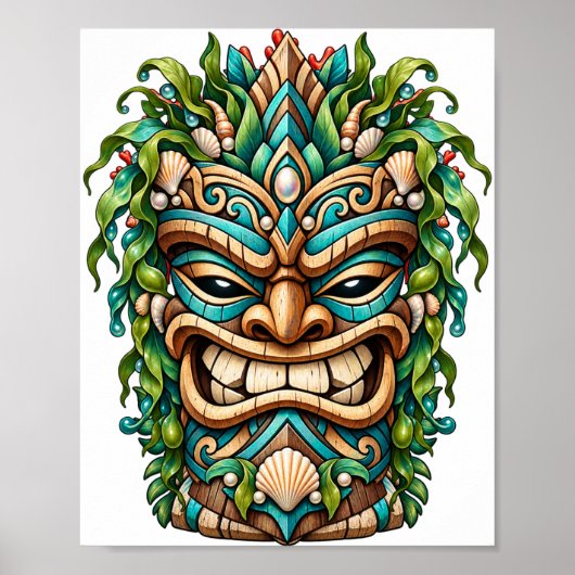 Jade Shell Tiki Poster (Voorkant)