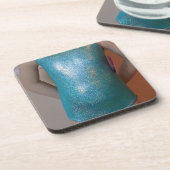 Jade Sparkle Gymnastiek Leotard Lover Bier Onderzetter (Linkerzijde)