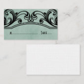 Jade Swirls Place Card Plaatskaartje (Voorkant / Achterkant)