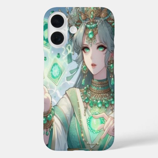 Jade Tarot Caster iPhone Case (Achterkant)