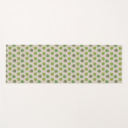 Jade Tree-bladeren op Beige Yoga Mat (Voorkant (horizontaal))